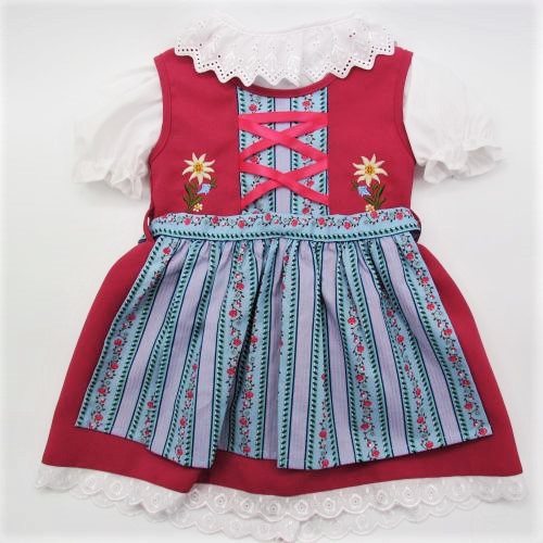 Dirndl rosa/hellblau