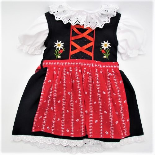 Dirndl marine/rot