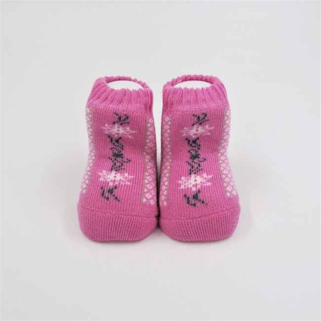 Babysocke rosa Edelweiss