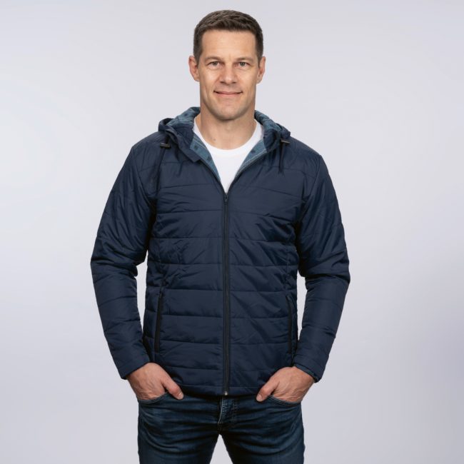 Herren Steppjacke Edelweissstoff